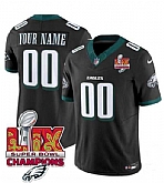Men & Women & Youth Philadelphia Eagles Active Player Custom Black 2025 Eagles Logo Super Bowl LIX Patch New F.U.S.E. Vapor Limited Stitched Jersey,baseball caps,new era cap wholesale,wholesale hats